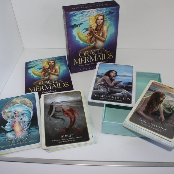 Oracle of the Mermaids by Lucy Cavendish 45 Card Deck & 168 Page Guidebook - Picture 5 of 6